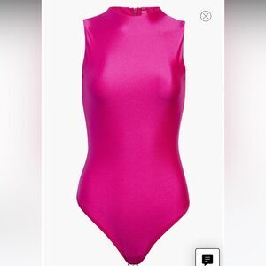 Skims Disco Sleeveless Mock Neck Bodysuit